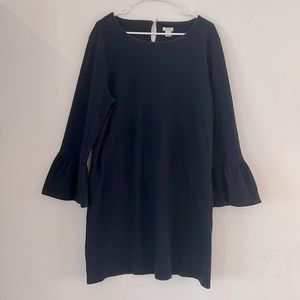 J. Crew navy bell sleeve dress - size XL